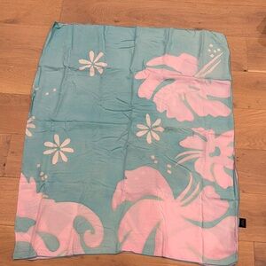 Blue and Pink Floral Casual Swim Sarong